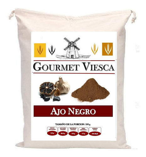 5 Kg Ajo Negro Deshidratado En Polvo Puro Calidad Gourmet