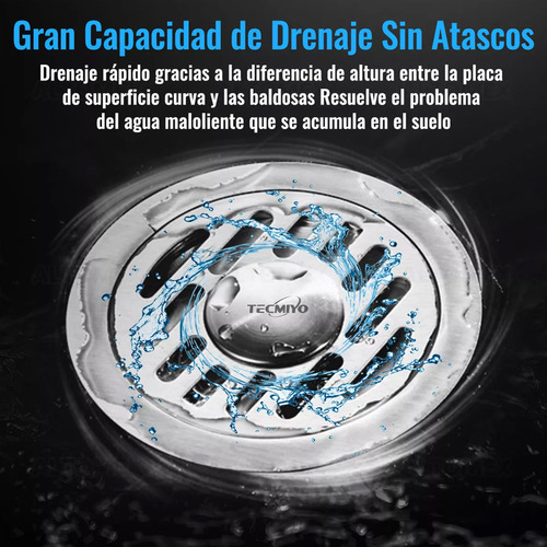 Coladera Baño Acero Inoxidable Coladera Antiolores E I De 12