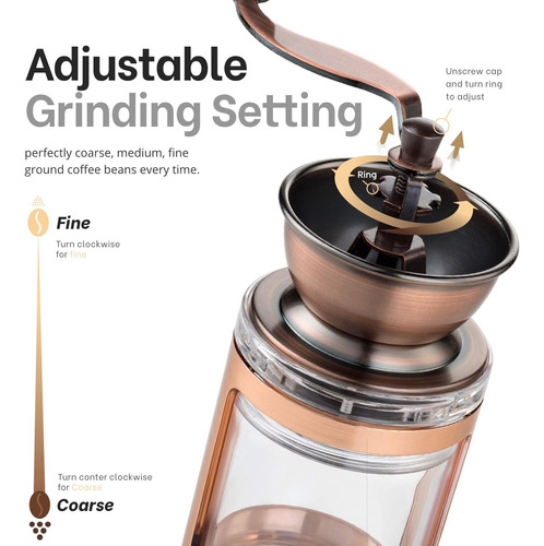 Molinillo De Café Manual Ajustes Ajustables | Molino D...