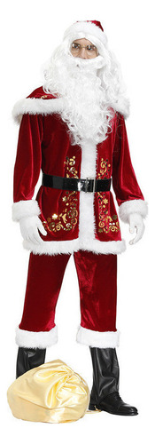 Conjunto De Ropa Navideña Con Estampado Papá Noel 9 Piezas