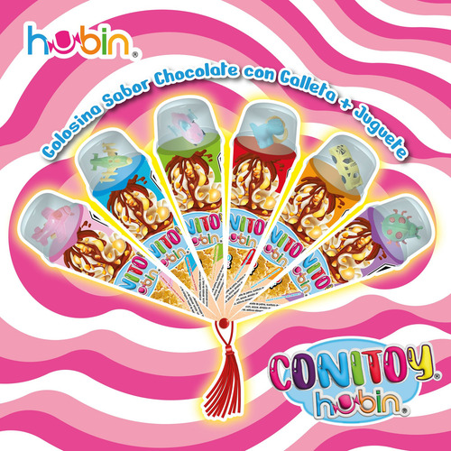 Hubin Conitoy Chocolate Barquillo De Galleta 20 Pzas