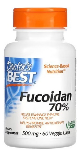 Fucoidan 70% | Doctor´s Best | Inmunologico | Antioxidante Sabor Natural