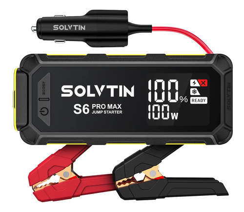 Solvtin S6 Pro Max Arrancador Bateria 3000 Caja Salto Para L