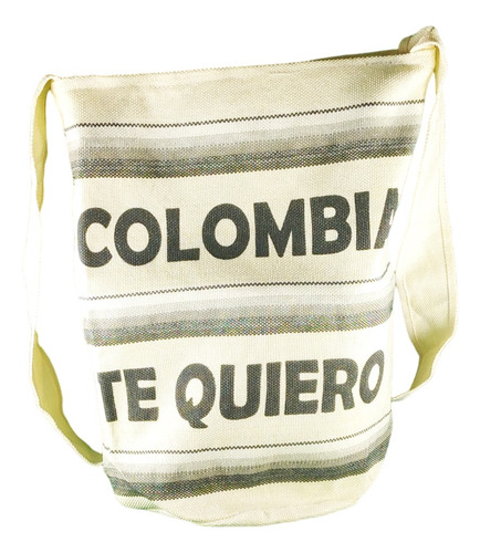 Mochila Costeña Grande Cremallera 30x30cm Típico Colombiano