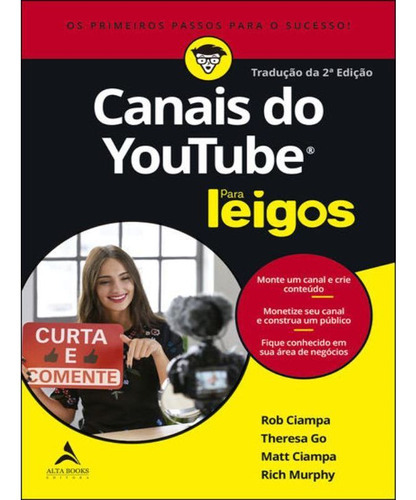 Canais Do Youtube Para Leigos - 2ª Edição, De Vários. Starling Alta Editora E Consultoria  Eireli, Capa Mole Em Português