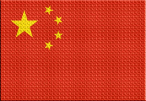 Parche Termoadhesivo Bandera China