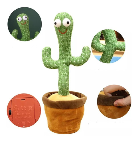 Cactus Bailarín Imita Canta Repite Voz Xxl