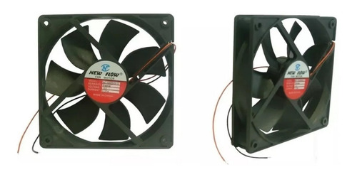 Mini Ventilador New Flow 120x120x25mm 12v 2150rpm- 2 Unidade