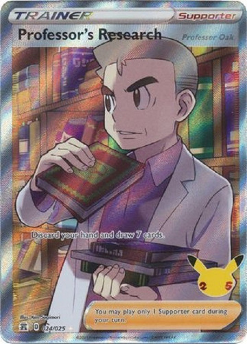 Professor's Research 24/25 Full Art Ultra Raro Pokemon Tcg