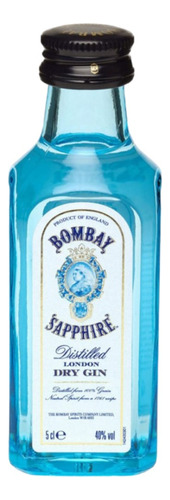 Miniatura Gin Bombay Sapphire 50ml mini garrafa original