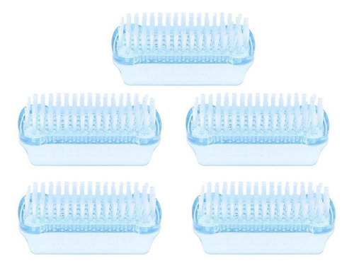 Limpiador De Polvo De Uñas De Dos Cara 5pcs Cepillos