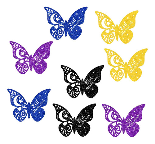 8 Pegatinas De Pared De Mariposas 3d, Decoración De Pared