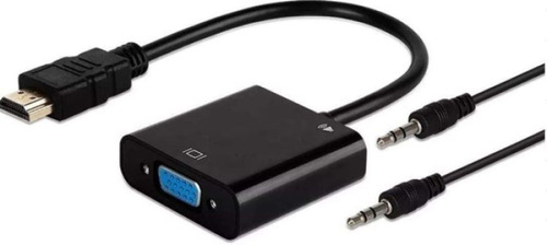 Cabo Adaptador Conversor Hdmi Para Vga Com Saída P2 De Áudio