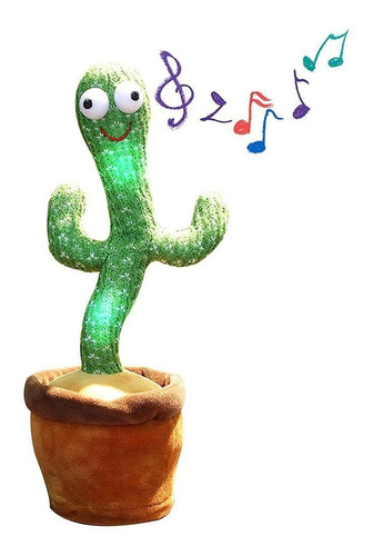 Cactus De Peluche Bailarín Para Niños Juguete Musical Hogar