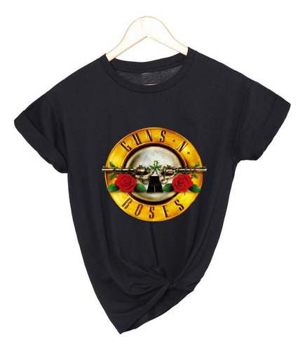 Hjb Guns And Roses Rock Band Camiseta Mujer Impresión De