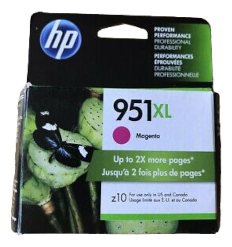 Cartucho Hp 951xl Magenta Cn047al P/ Hp 8100, 8110, 8600