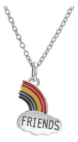 F Set 2 Collares Para Compartir Best Friends Arcoiris