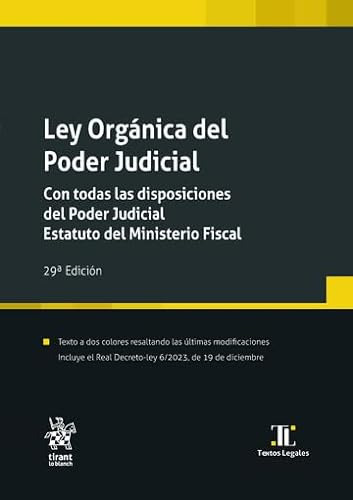 Ley Organica Del Poder Judicial Con Todas Las Disposiciones 