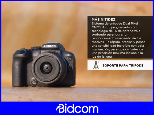 Cámara Fotográfica Canon Eos R10 Kit 18-45 Digic X De Fotos