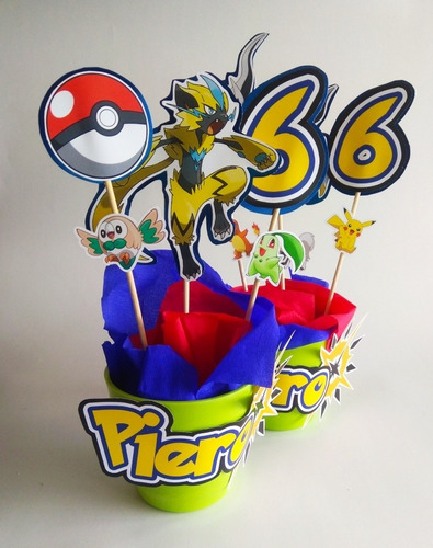  Cumpleaños Pokémon Centro De Mesa