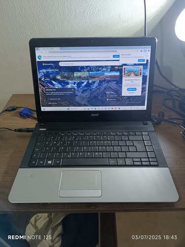 Notebook Acer Aspire 1 - E1-421 8 Gb De Memória E Hd 1000 Gb Cinza (Usado)