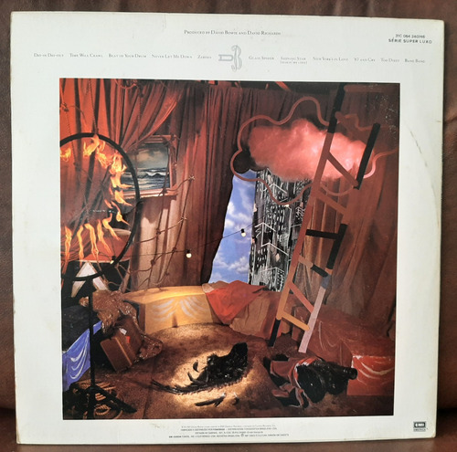 Lp Vinil David Bowie Never Let Me Down C/ Encarte (Usado)