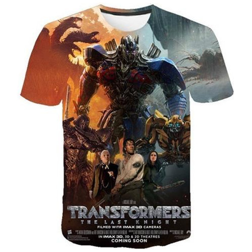 Transformers Casual Fashion Trend Cool 3d Camiseta De Verano