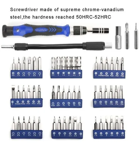Kit De Destornilladores De Computadora De Precisión, 61 En 1
