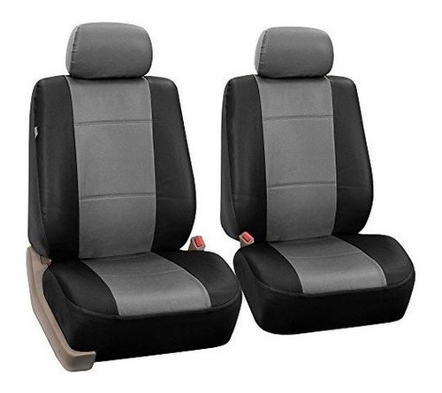 Fh Group Pu002grayblack102 Gris / Negro Cubierta De Asiento 