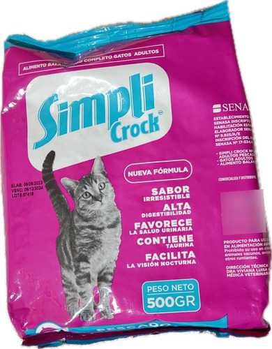 Alimento Gato Simpli X5u 500gr