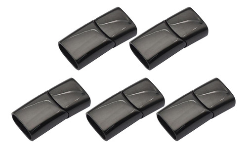 5 Pcs Cierres Magnéticos Joyería Collar Negro1 8mmx4mm