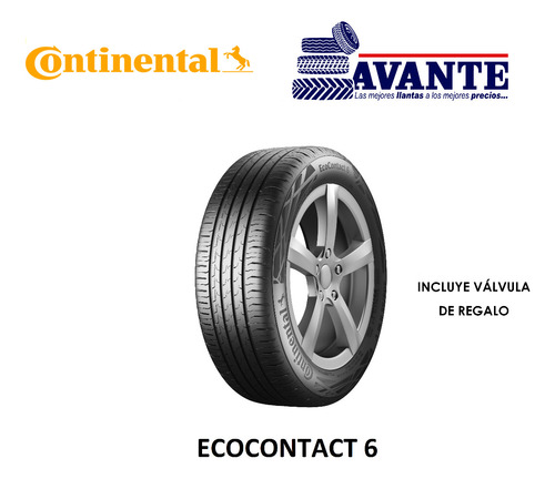 Llanta 205/60r15 Continental Ecocontact 6 91h Blk