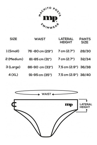 Imagen 4 de 4 de Sunga Traje De Baño Machito Posta Pride Essentials