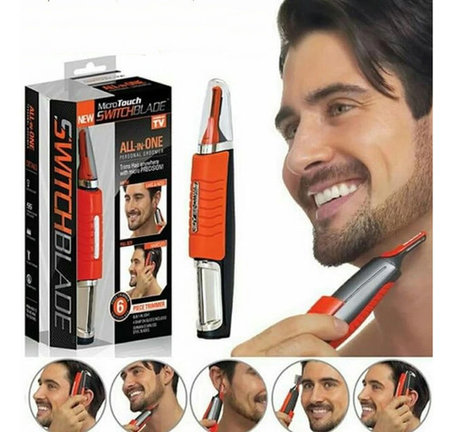 Maquina Sem Fio 6 Em 1 Cortar Cabelo Aparador Kit Completo