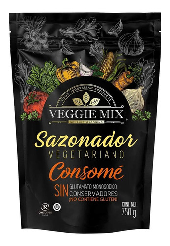 Consomé Sazonador Vegetariano Veggie Mix Bolsa 750g