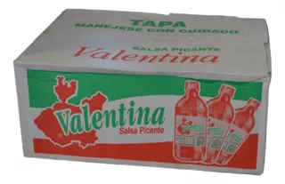 Caja De Salsa Valentina Con 24 Botellas De 370 Ml. C/u