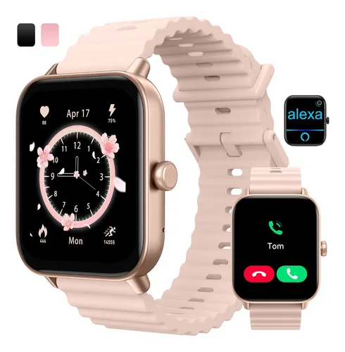 Reloj inteligente Amazfit GTS 2 para mujer, Android y iPhone, llamada  telefónica Bluetooth, Alexa y GPS integrados, reloj de fitness con 90 modos  deportivos, rastreador de frecuencia cardíaca, oxígeno en sangre, resistente