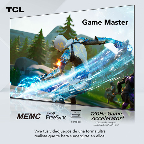 Imagen 5 de 12 de Qled 75 Tcl 75c645 4k Hdr Smart Tv Google Tv