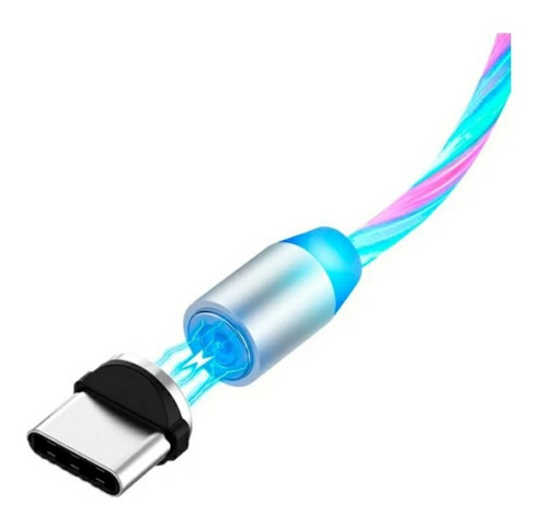 Cable Magnetico Led Para iPhone Samsung Usb-c 1m-3a