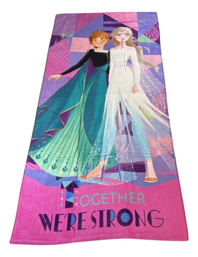 Toalla Disney Colap 70x140cm Para Baño. Color Rosa Frozen