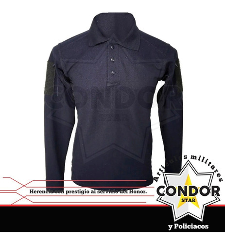Playera Polo Tactica Confortac Shirt  Condor Star Mang/larga