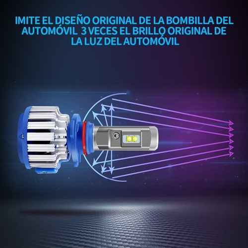 .. Plug Play T1 Turbo Led Faro 9006 Canbus Lámpara