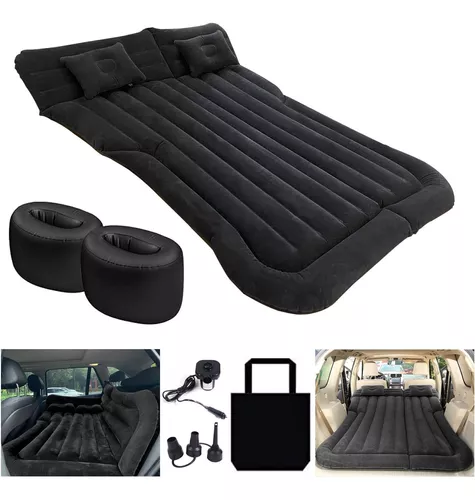 Cama de viaje para coche, colchón de aire automático, almohadilla para  dormir, asiento trasero inflable, cojines para exteriores, sofá cama de