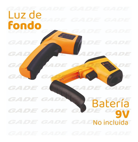 Imagen 7 de 7 de Termometro Pistola Infraroja Laser Para Medir Temperatura