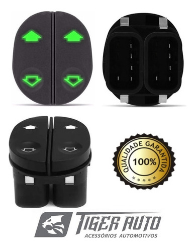 Botão Interruptor Vidro Elétrico Duplo/sim Ford Ka 97 A 2014