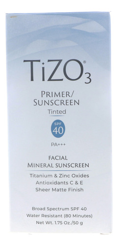 Tizo Tizo3 Facial Mineral Sunscreen Tinted Spf40, 1.75 Oz