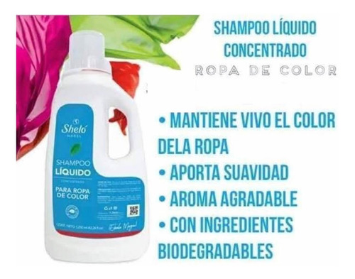 Jabón Líquido, Shampoo Para Ropa Color, Negra + Suavizante