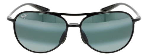 Anteojos De Sol Polarizados Maui Jim Mj0438 Adulto Con Marco De Nailon, Lente Gris De Nylon Clásica