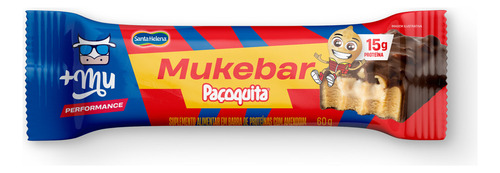Barra De Proteína Mukebar Paçoquita 12 Unidades 720g +mu Paçoquita