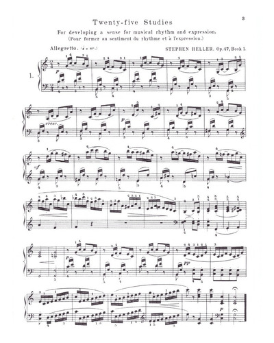 Twenty-five Studies Op.47 For Piano / 25 Estudios Op.47 Para